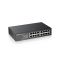 ZYXEL Switch 16x1000Mbps Fémházas Rackes Unmanaged DIP Selector, GS1100-16S-EU0101F