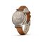GARMIN Lily 2 Classic okosóra krémarany, barna bőr szíjjal (507081)
