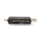 Nedis CRDRU2110BK USB2.0 - USBC kártyaolvasó microSD (TF) / microSDHC (TF) / microSDXC (TF) / SD / SDHC / SDXC