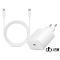 Samsung SAM-0955 45W gyári hálózati töltő adapter, USB Type-C + 1,8 m Type-C kábel, fehér
