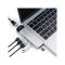 Satechi Aluminium Type-C PRO Hub (HDMI 4K,PassThroughCharging,1x USB3.0,1xSD,Ethernet) - Silver (ST-TCPHES)