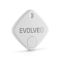 Evolveo TrackTag Bluetooth nyomkövető (kulcstartóra, táskára, valós idejű nyomkövetés, iOS kompatibilis), fehér (ATE TRACKTAG-WH)