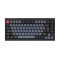Keychron V1 Max Bluetooth / vezeték nélküli HU Gateron Jupiter Brown mechanikus billentyűzet, fekete-kék (V1M-D3Z-HU)