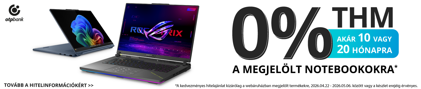 Notebookok 10 vagy 20 havi 0%thm-mel!