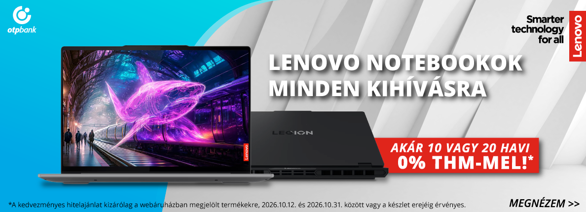 Lenovo Notebookok most 0% THM-mel!