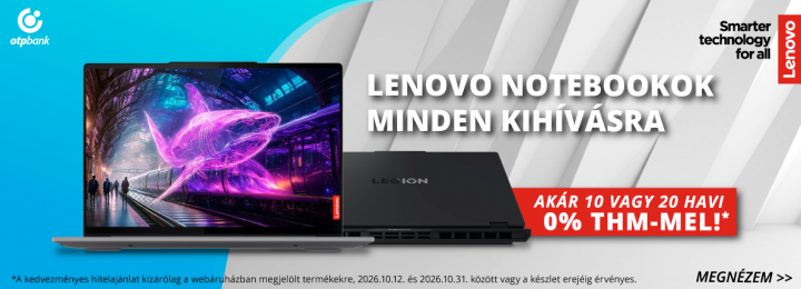 Lenovo Notebookok most 0% THM-mel!