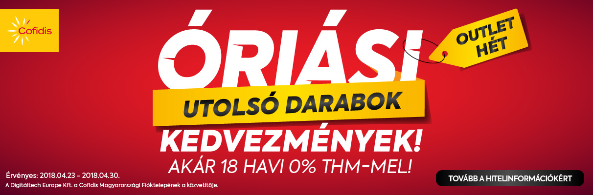 >> Klikk a részletekért << Outlet hét