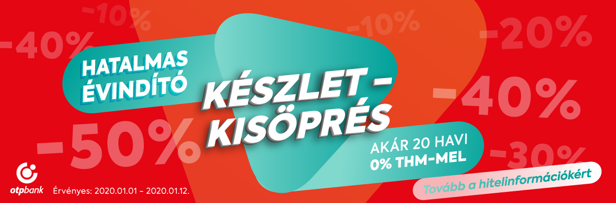 Évindító készletkisöprés!