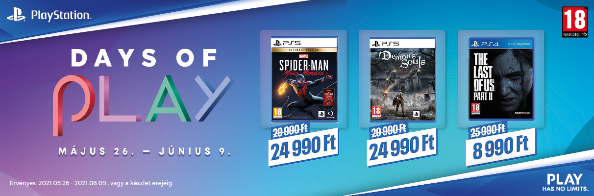 PlayStation Days of Play akció (2021) PlayStation Days of Play akció (2021)