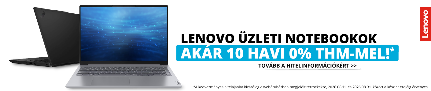 Lenovo üzleti notebookok akár 10 0% THM-mel.