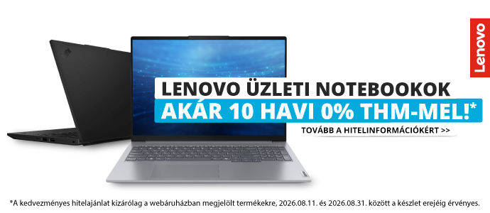 Lenovo üzleti notebookok akár 10 0% THM-mel. Lenovo üzleti notebookok akár 10 0% THM-mel.