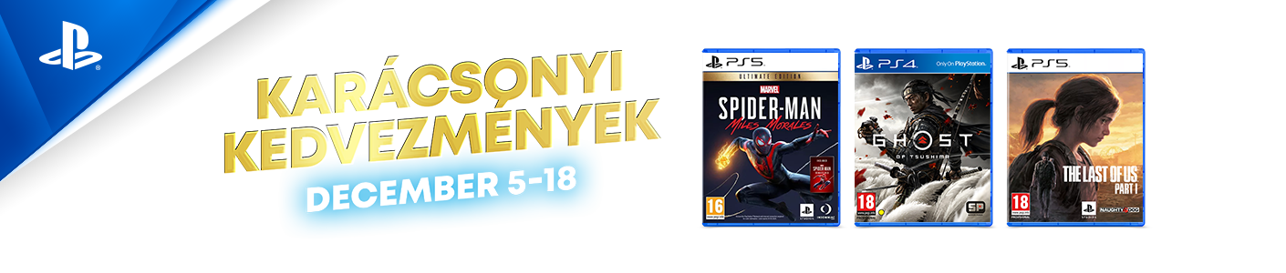 Sony karácsonyi kedvezmények