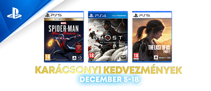 Sony karácsonyi kedvezmények